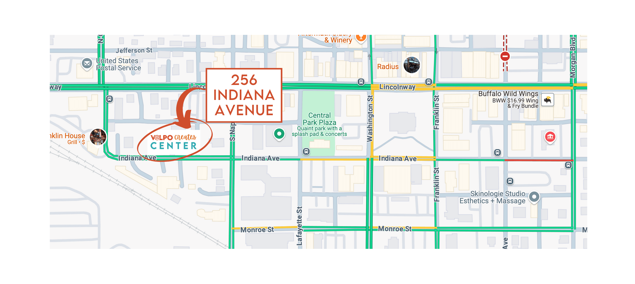 Valpo Creates Center location