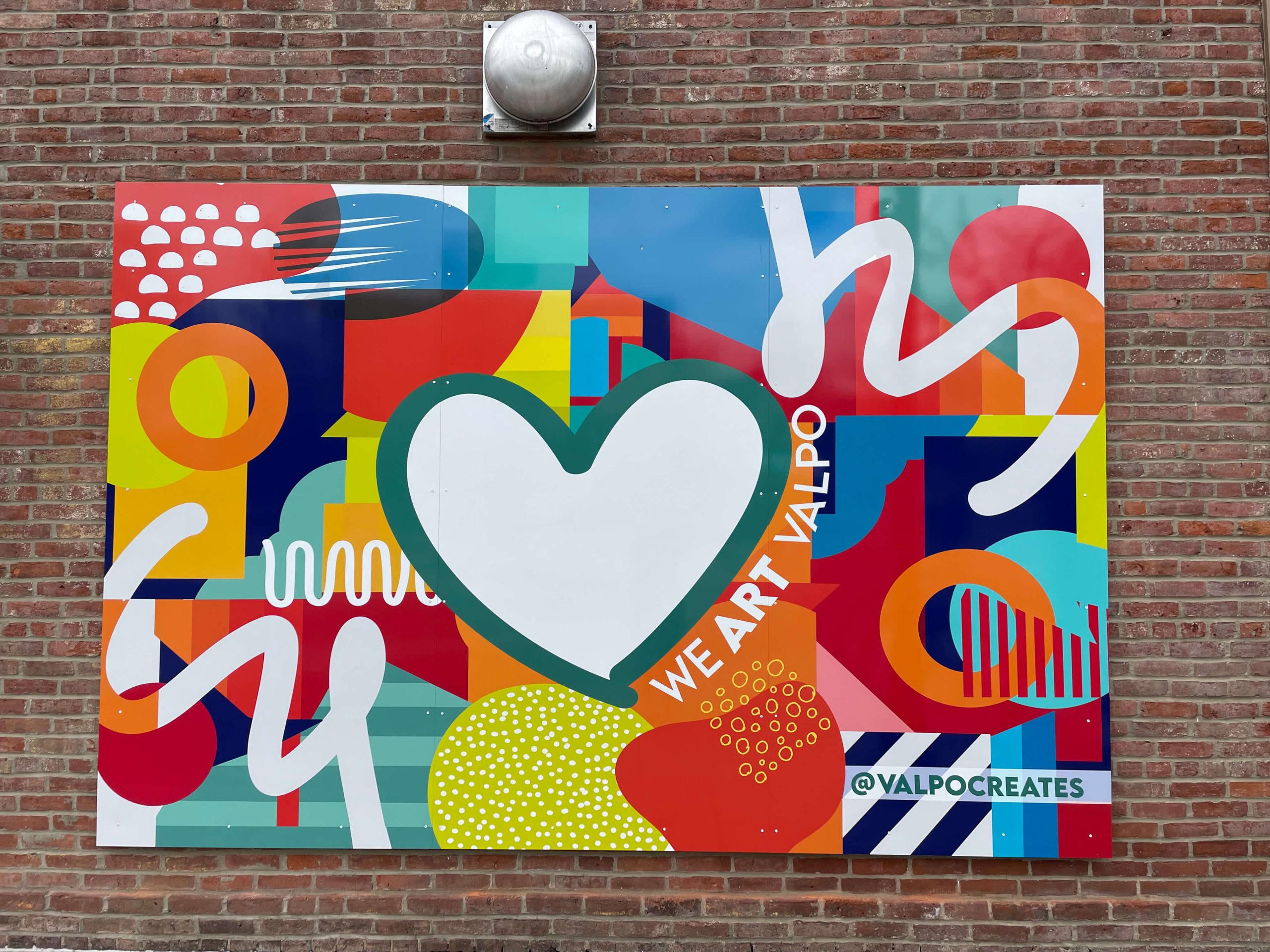 We ART Valpo mural - Valparaiso, IN by Jessica Corral, 2023.