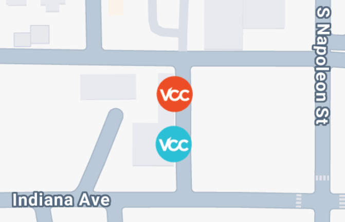 Map location of Forged to Flourishing mural in Valparaiso, IN