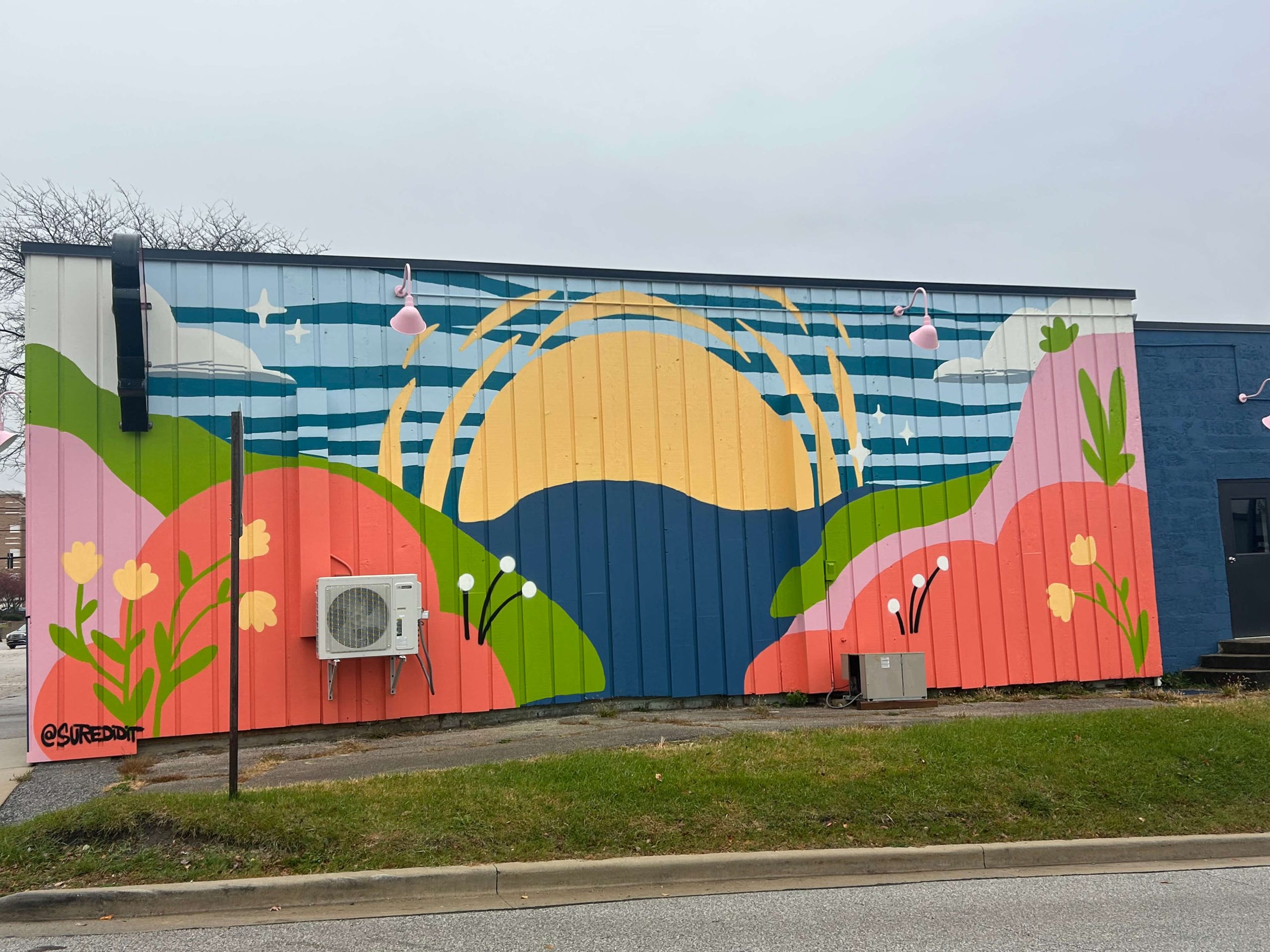 The Dunes Symposium mural at Valpo Velvet Ice Cream in Valparaiso, IN