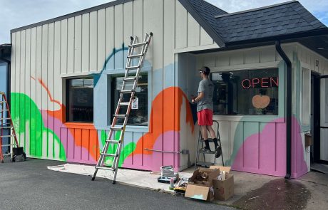 The Dunes Symposium mural at Valpo Velvet Ice Cream in Valparaiso, IN