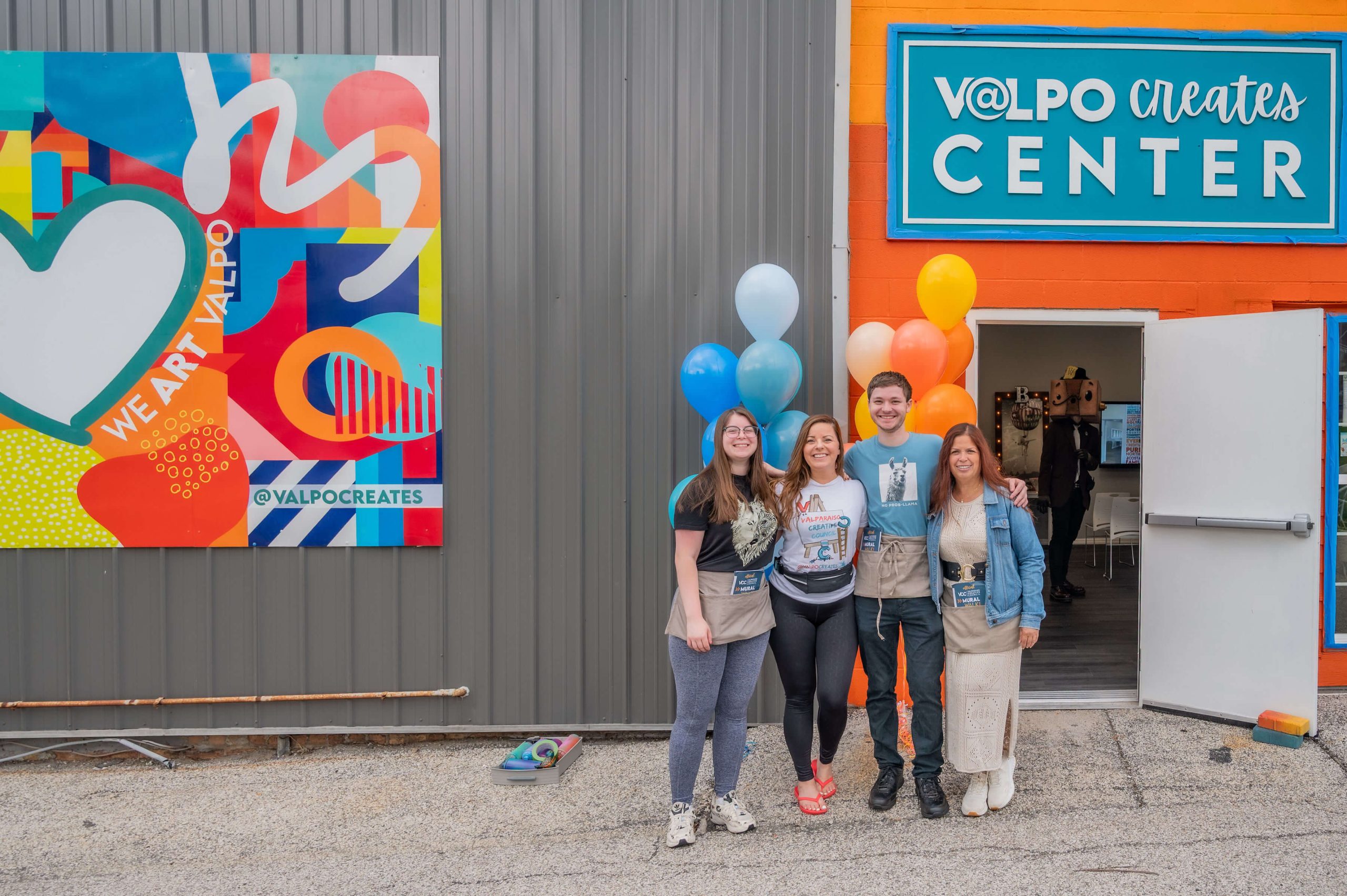 Volunteers at Mural Walk Kickoff 2025
