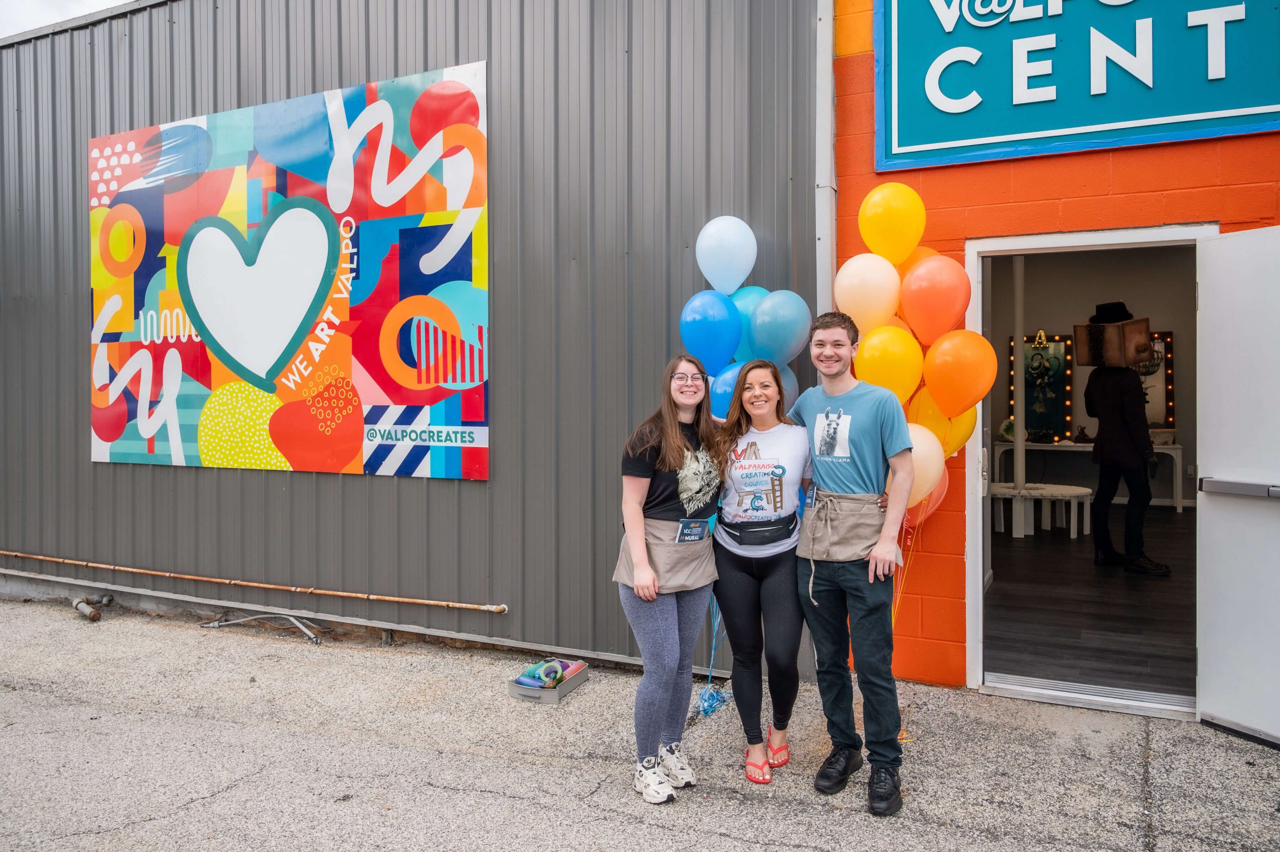 We ART Valpo mural at Mural Walk - Valparaiso, IN by Jessica Corral, 2023.