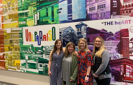 The HeART of Valpo mural at Valparaiso City Hall in Valparaiso, IN