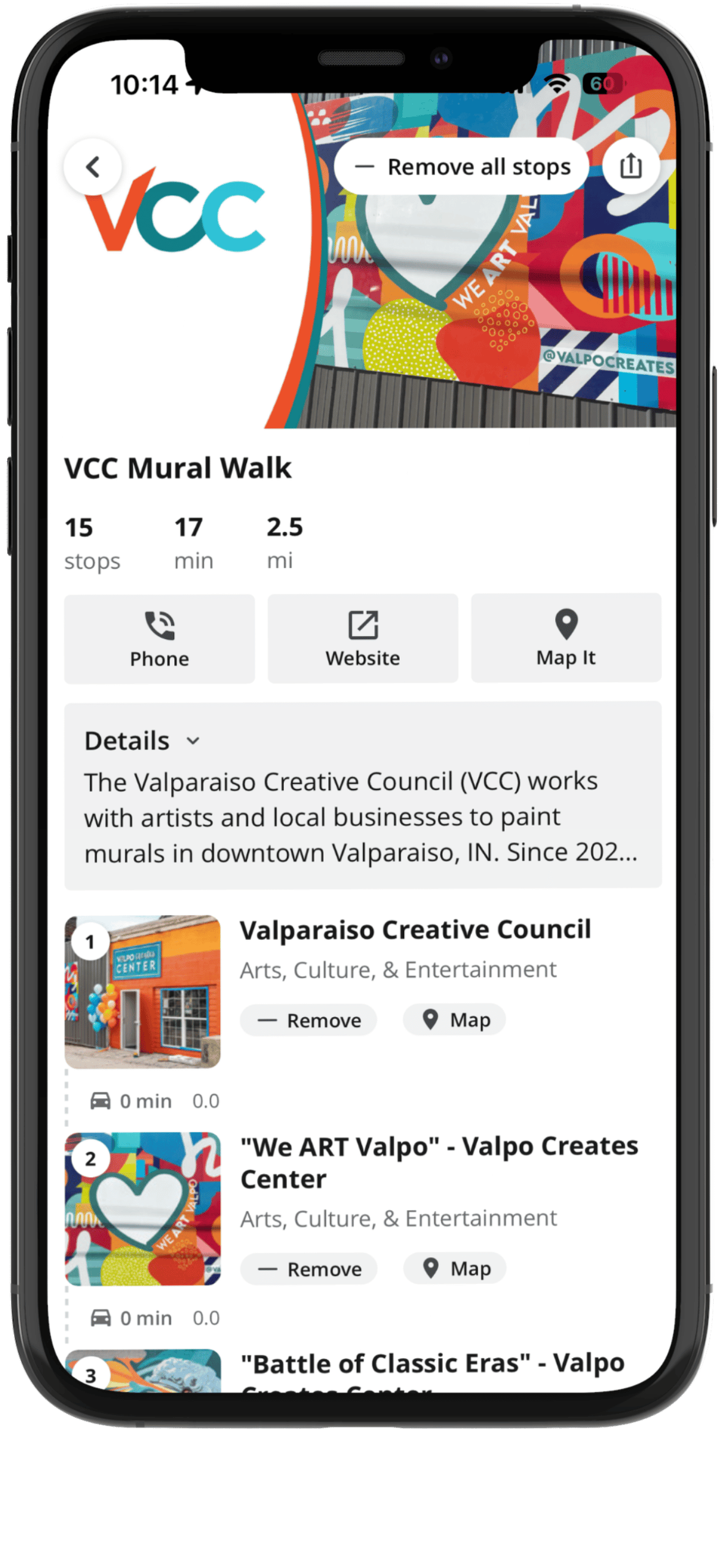 Indiana Dunes Tourism Art + Culture Trail featuring VCC Mural Walk