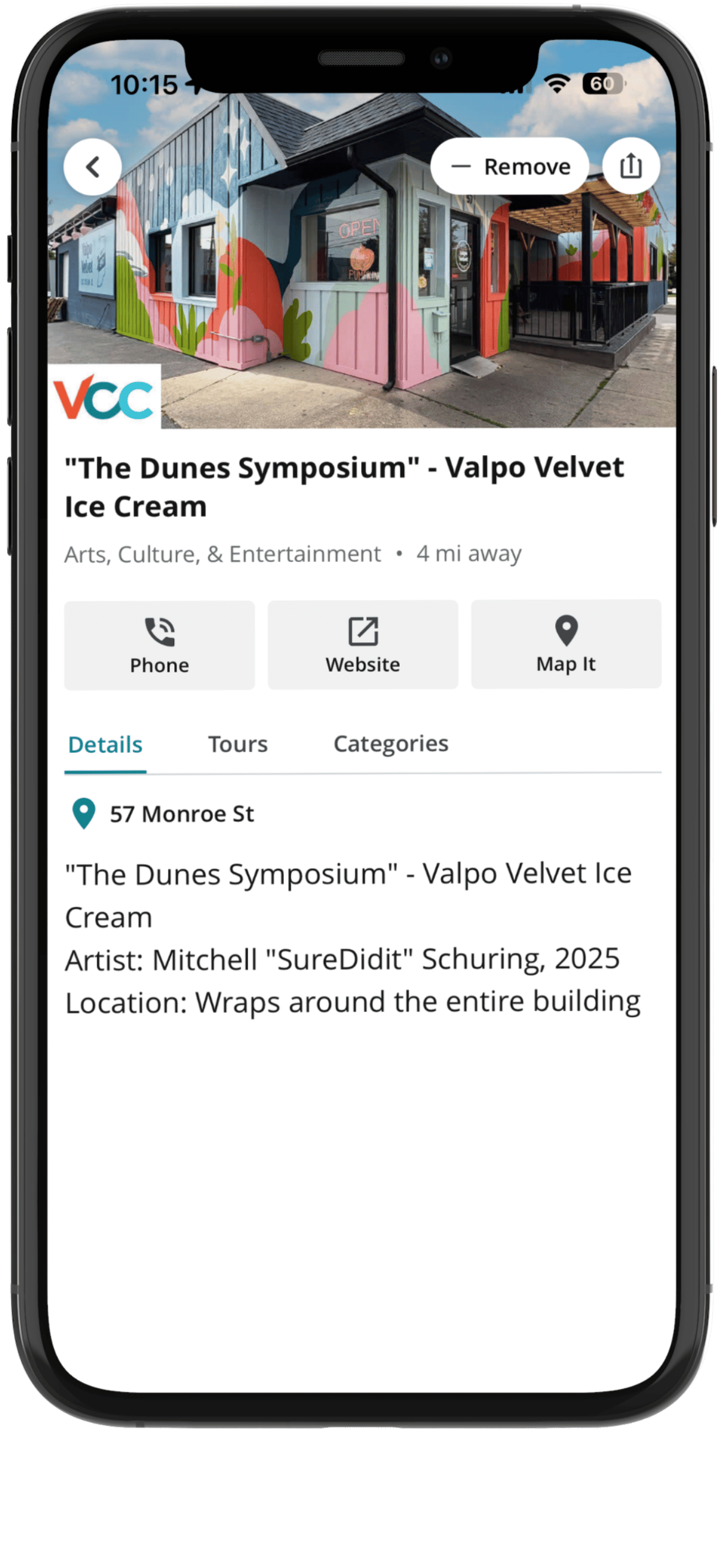 Indiana Dunes Tourism Art + Culture Trail featuring VCC Mural Walk