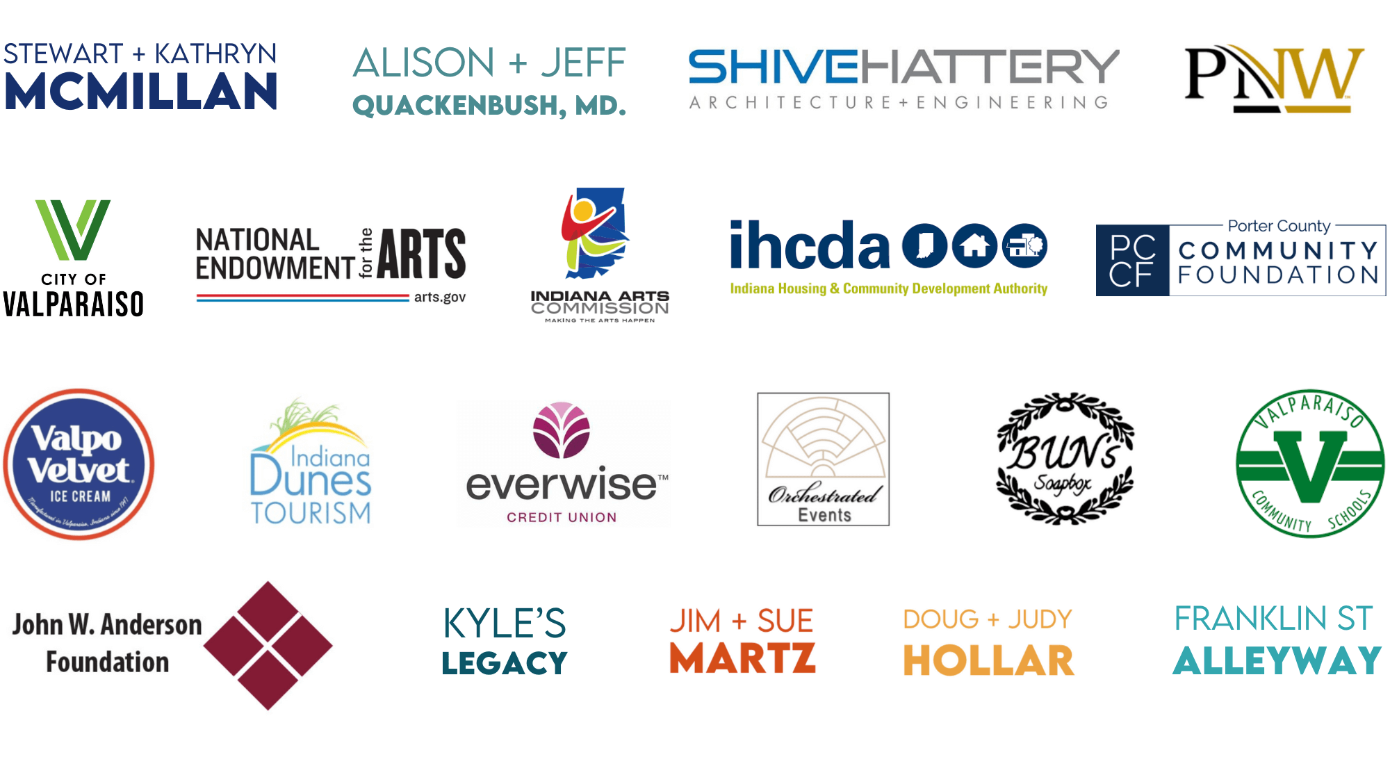 Mural Walk 2025 donors, grant funders, and new locations